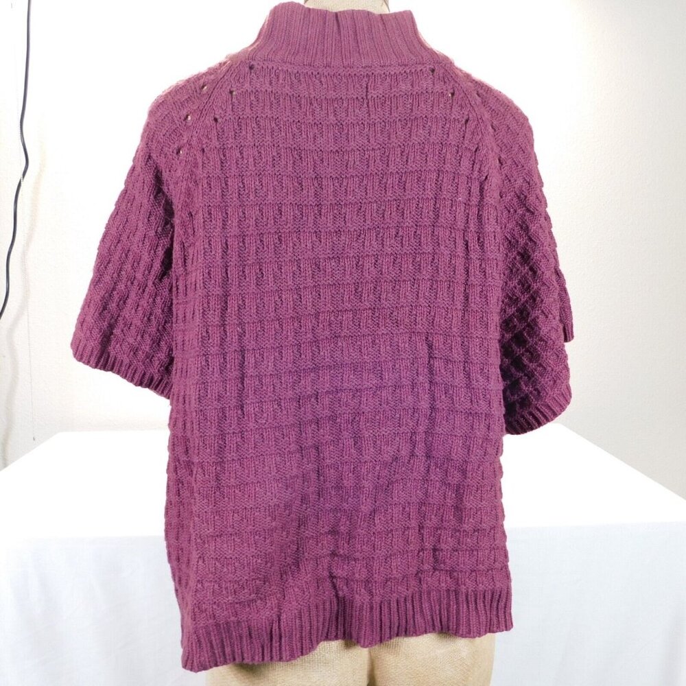 Lot Of 2 Sonoma Womens Hooded Short Sleeve Sweatshirt And Cardigan Sweater XL - Picture 4 of 16